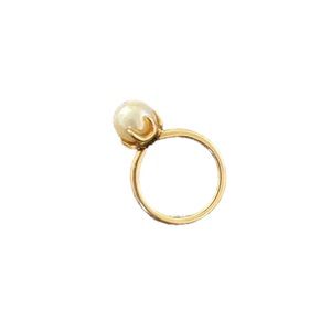 14K Gold Pearl Ring